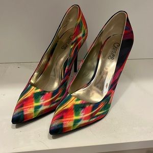 Carlos by Carlos Santana rainbow heels, size 9